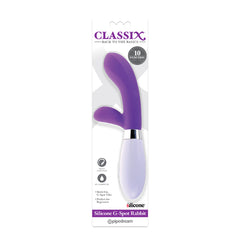 Vibrador Classix Silicone G-Spot Rabbit - Purple - Cake Sex Shop