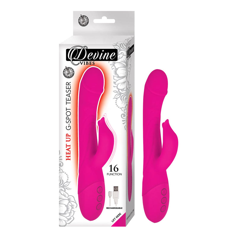 Vibrador Devine Vibes Heat-Up G-Spot Teaser-Pink Nasstoys Vibradores Juguete Sexuales Sex Shop Tienda para Adultos