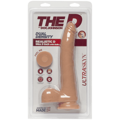Dildo The D Ultraskyn Slim 9" With Balls (Vanilla) - Cake Sex Shop