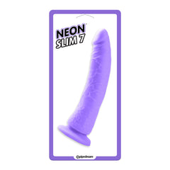 Dildo Neon Slim 7 - Purple - Cake Sex Shop
