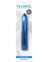 Vibrador Classix Rocket Vibe (7'' Metallic Vibe Blue) - Cake Sex Shop