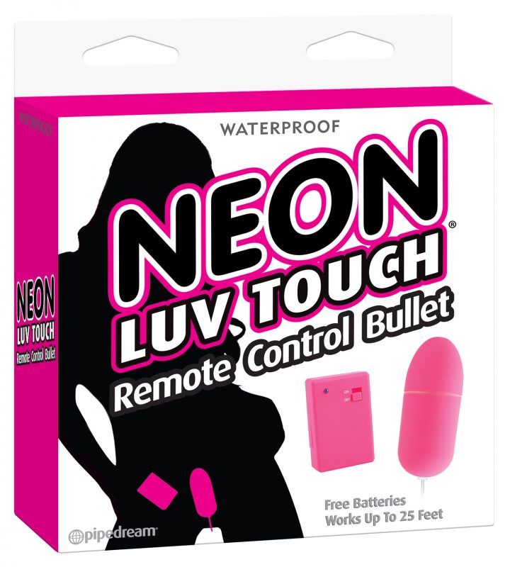 Vibrador Bala Neon Luv Touch Remote Control Bullet Pink - Cake Sex Shop