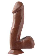 Dildo Basix Rubber Works 6.5" Dong With Ea Suction Cup - Brown - Cake Sex Shop 2