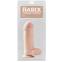 Dildo Basix Rubber Works Big 7 - Light - Cake Sex Shop