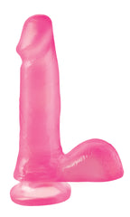 Dildo Basix Rubber Works 6" Dong With Suction Cup -Pink - Cake Sex Shop 2