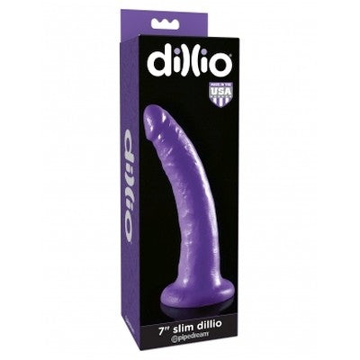Dildo Dillio 7" Slim purple Cake Sex Shop México