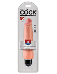 Dildo King Cock 8″ Vibrating Stiffy – Flesh - Cake Sex Shop