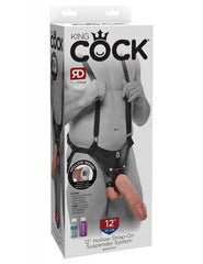 King Cock Hollow Strap On Suspender System - 30 cm - Cake Sex Shop