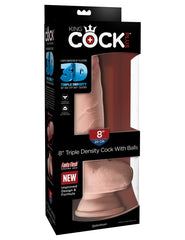 Dildo King Cock Plus 8″ Triple Density Fat Cock With Balls - Cake Sex Shop