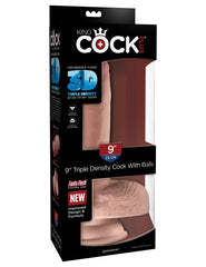 Dildo King Cock Plus 9″ Triple Density Cock With Balls - Cake Sex Shop