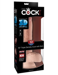 Dildo King Cock Plus 10″ Triple Density Cock With Balls - Cake Sex Shop