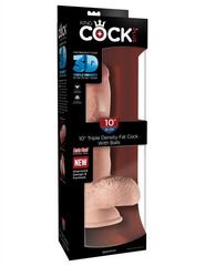 Dildo King Cock Plus 10″ Triple Density Fat Cock With Balls - Cake Sex Shop