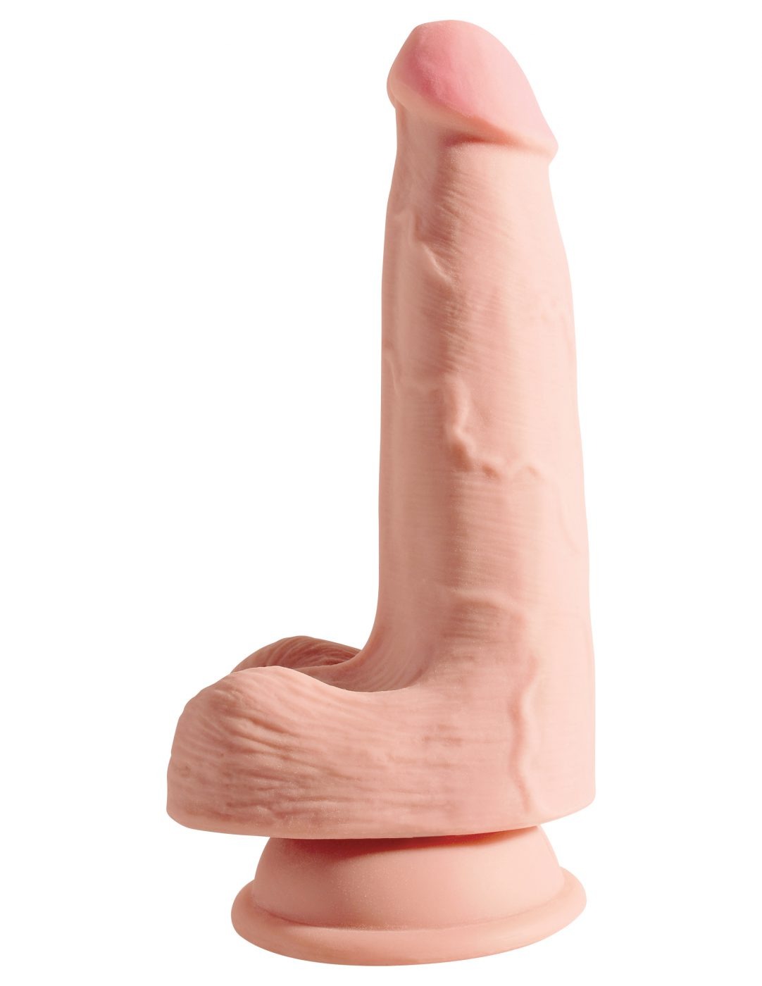 Dildo Triple Density 5" Cock With Balls Flesh - Cake Sex Shop