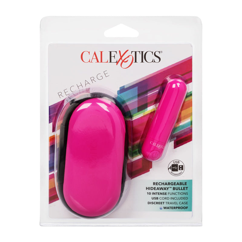 Vibrador Rechargeable Hideaway Bullet-Pink Calexotics Vibradores Juguete Sexuales Sex Shop Tienda para Adultos