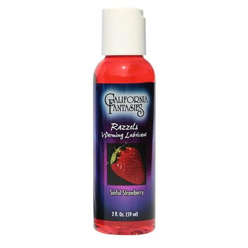Lubricante Razzels Sinful Strawberry 2 Oz - Cake Sex Shop