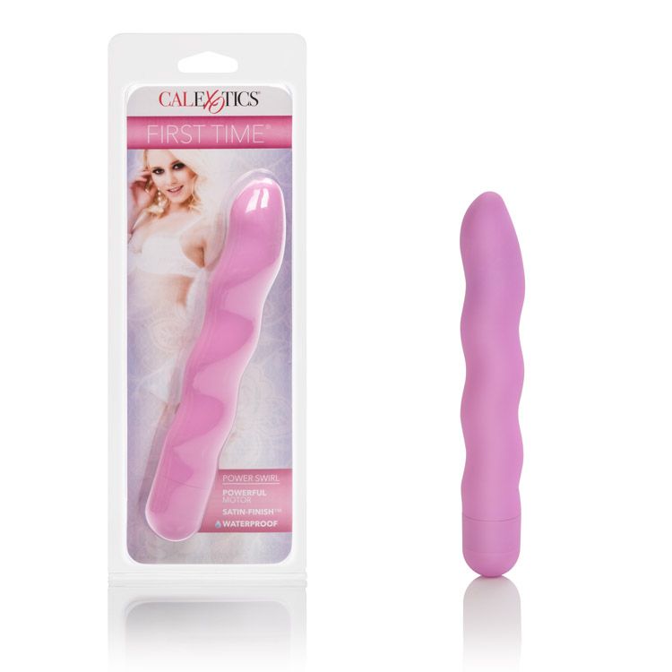 Vibrador First Time Power Swirl - Pink Calexotics Vibradores Juguete Sexuales Sex Shop Tienda para Adultos