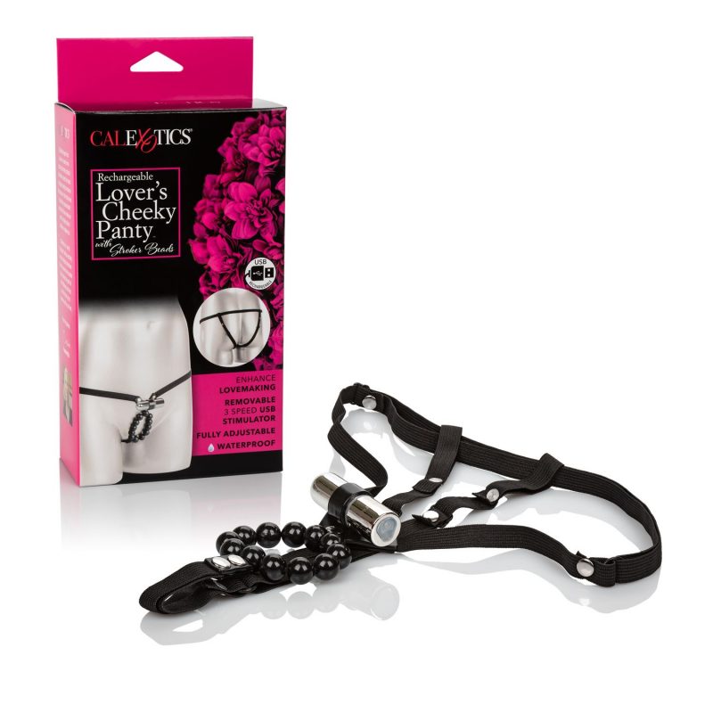Tanga Rechargeable Lover's Cheeky Panty With Stroker Beads - Cake Sex Shop