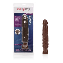 Dildo Bendable Pureskin Bendie Brown 7" - Cake Sex Shop