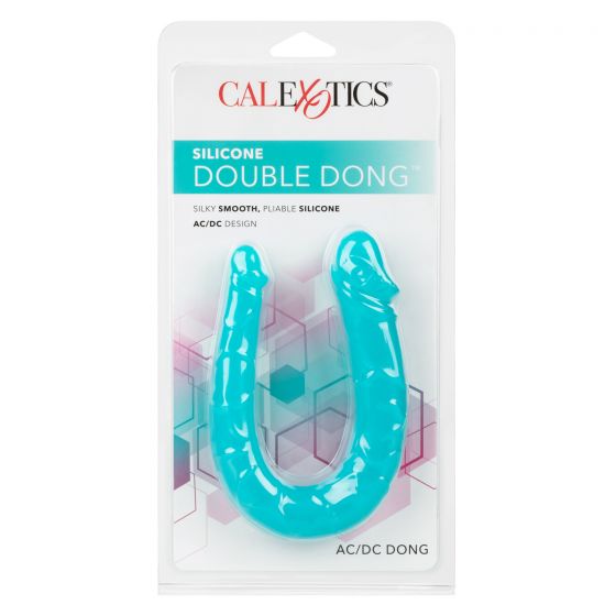 Dildo Consolador Silicone Double Dong AC/DC Dong Teal Cake Sex Shop Juguetes Sexuales para Adultos