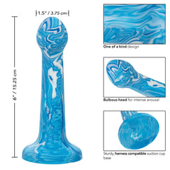 Dildo Consolador Twisted Love Twisted Bulb Tip Probe 6" Cake Sex Shop Juguetes Sexuales para Adultos