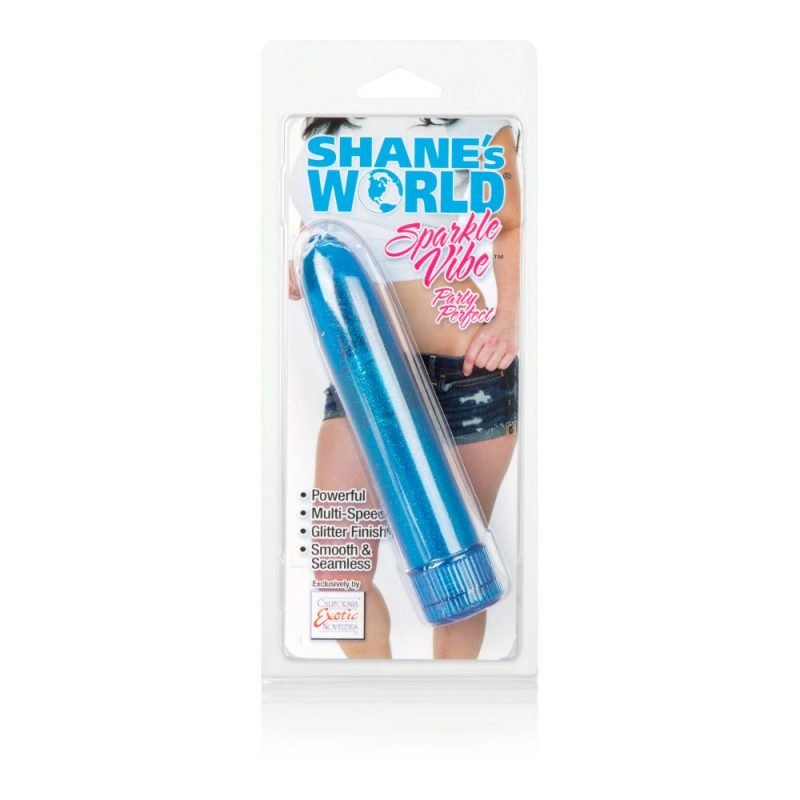 Vibrador Bala Shane's World Sparkle Vibe Blue Calexotics Vibradores Juguetes Sexuales Sex Shop Tienda para Adultos