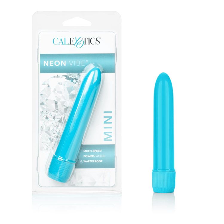 Vibrador Mini Neon Ms Vibe Blue Cake Sex Shop México