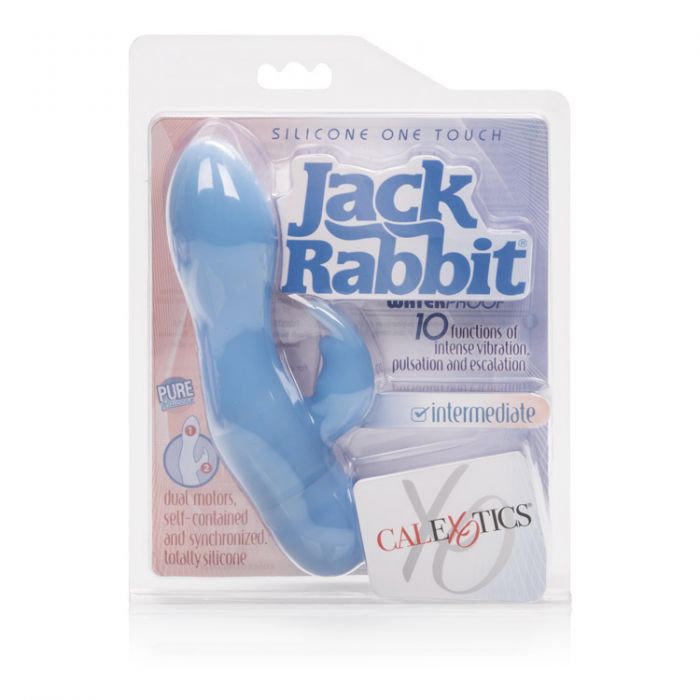 Vibrador sexual Silicone One Touch Jack Rabbit Blue Cake Sex Shop Juguetes Sexuales para Adultos