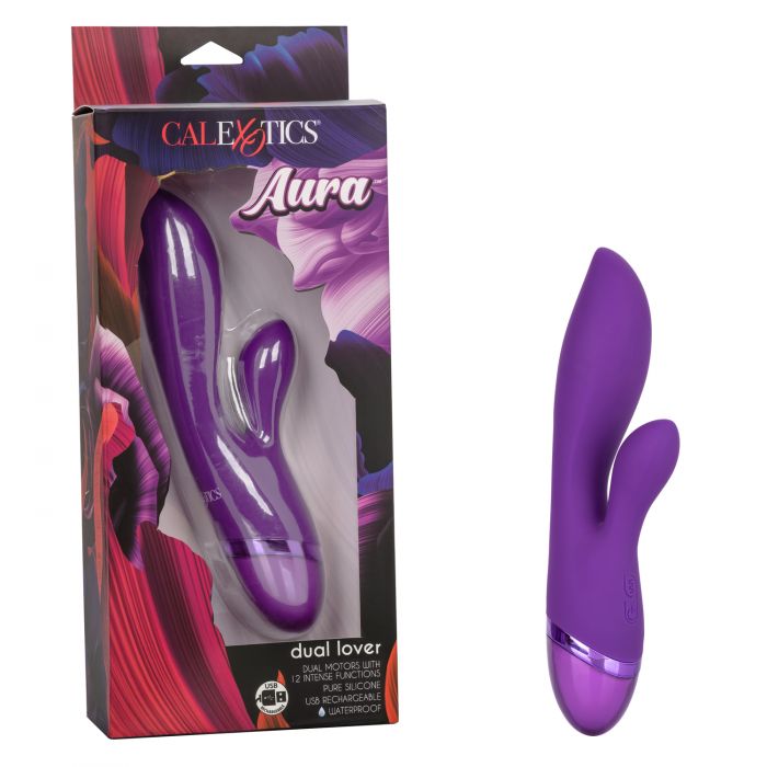 Vibrador Dual Lover Purple Calexotics Vibradores Juguetes Sexuales Sex Shop Tienda para Adultos