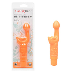 Vibrador Rechargeable Butterfly Kiss- Orange Calexotics Vibradores Juguete Sexuales Sex Shop Tienda para Adultos