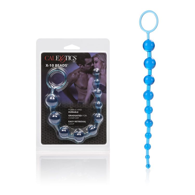 Perlas X-10 Beads Blue Calexotics Juguetes Anales Juguete Sexuales Sex Shop Tienda para Adultos