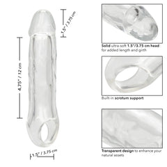 Funda para Pene Performance Maxx Clear Extensión para Pene  6.5" Cake Sex Shop Juguetes Sexuales para Adultos