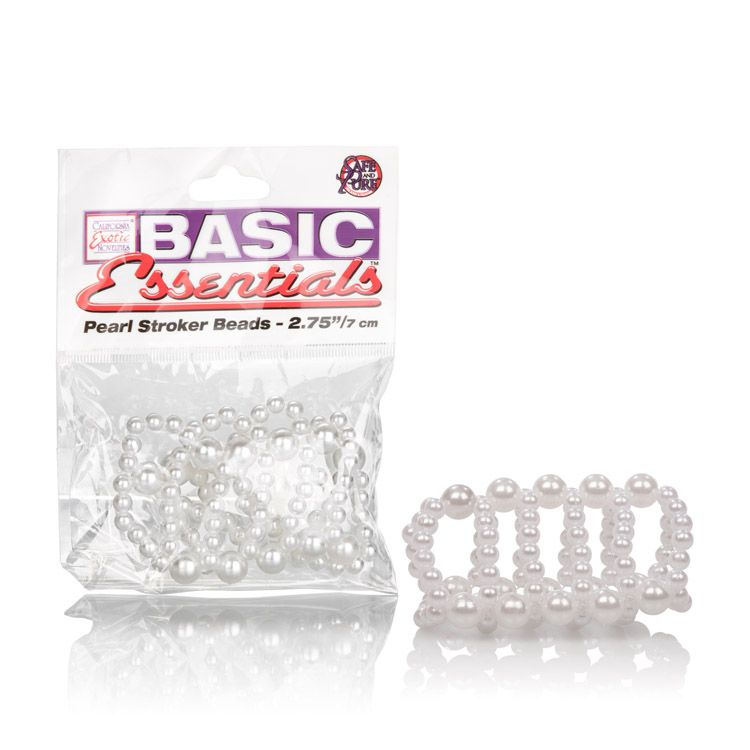 Anillo Basic Essentials - Pearl Stroker Beads Large Calexotics Anillos Juguete Sexuales Sex Shop Tienda para Adultos