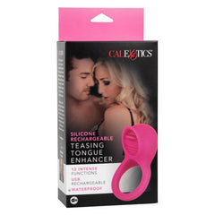 Anillo Silicone Rechargeable Teasing Tongue Enhancer - Cake Sex Shop