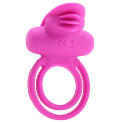 Anillo para Pene Rechargeable Dual Clit Flicker Enhancer Cake Sex Shop Juguetes Sexuales para Adultos