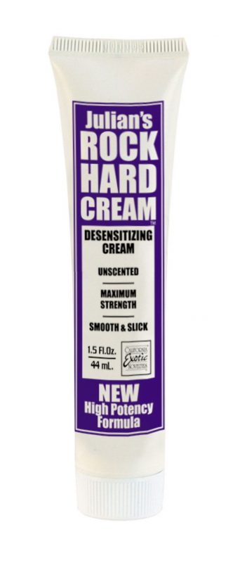 Desensibilizante Julian'S Rock Hard Cream 44Ml - Cake Sex Shop