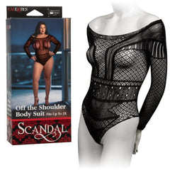 Scandal Plus Size Off the Shoulder Body Suit Calexotics Lencería Juguete Sexuales Sex Shop Tienda para Adultos