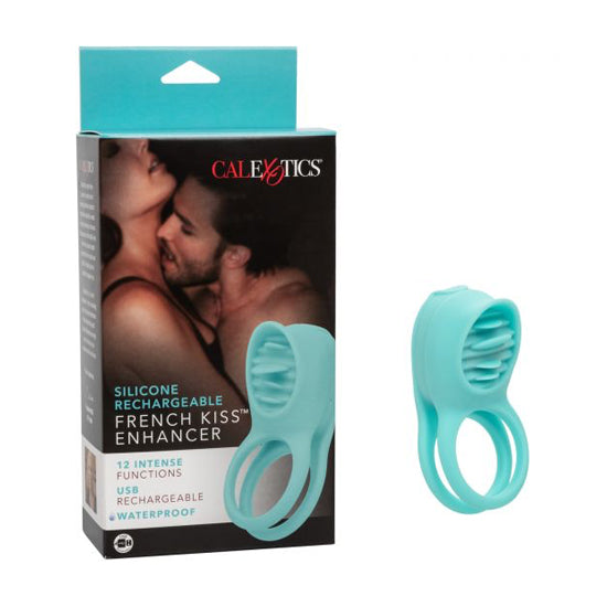 Anillo Silicone Rechargeable French Kiss Enhancer Calexotics Anillos para Pene Juguete Sexuales Sex Shop Tienda para Adultos