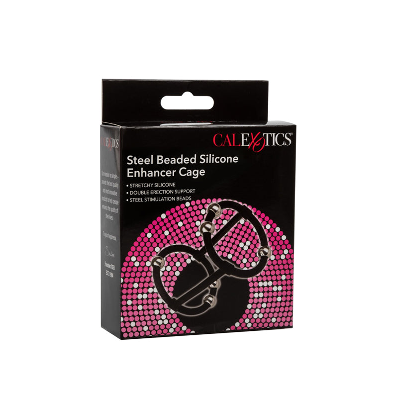 Jaula Steel Bead Silicone Enhancer Cage - Cake Sex Shop