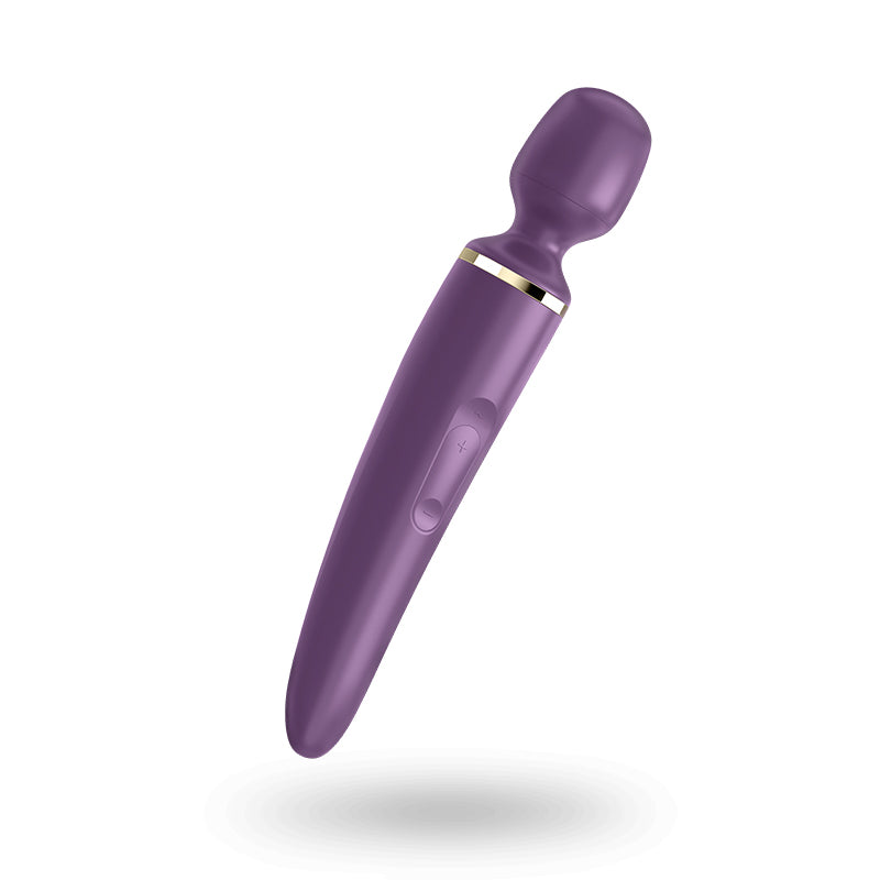 Masajeador Sexual Satisfyer Wand-Er Woman - Purple/Gold Cake Sex Shop Juguetes Sexuales para Adultos