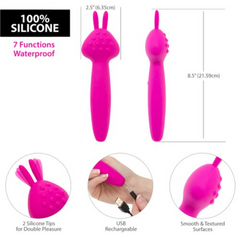 Vibrador Vibez By Palm Power Wand - Pink - Cake Sex Shop 2 3