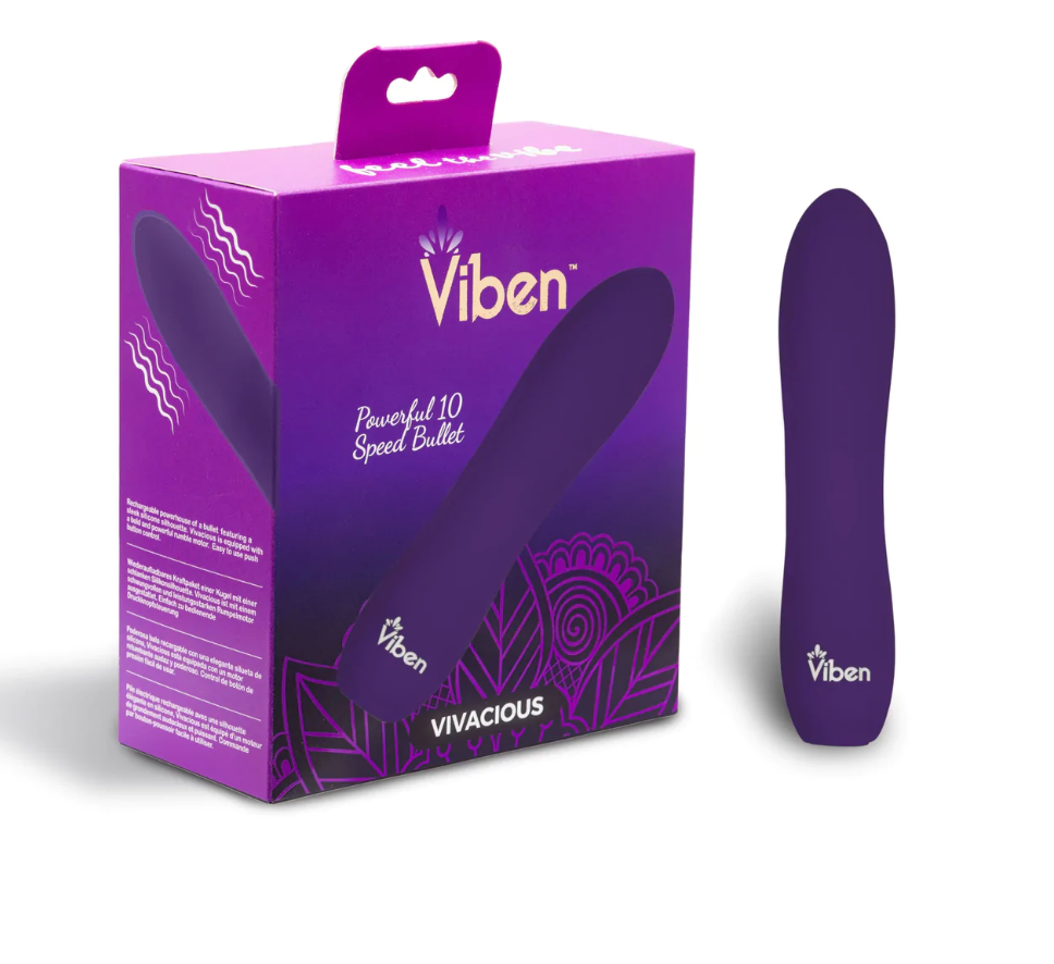 Vibrador Vivacious Bullet - Violet Viben Vibradores Juguete Sexuales Sex Shop Tienda para Adultos