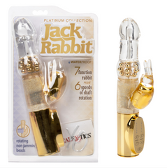 Vibrador Platinum Collection Jack Rabbit - Gold Calexotics Vibradores Juguete Sexuales Sex Shop Tienda para Adultos