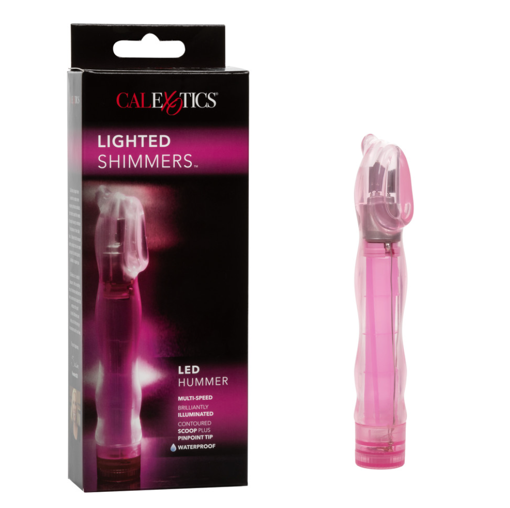 Vibrador Lighted Shimmers Led Hummer - Pink Calexotics Vibradores Juguete Sexuales Sex Shop Tienda para Adultos