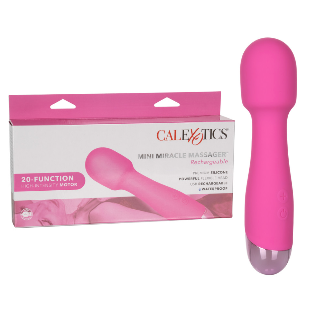 Masajeador Mini Miracle Massager Rechargeable - Pink - Cake Sex Shop