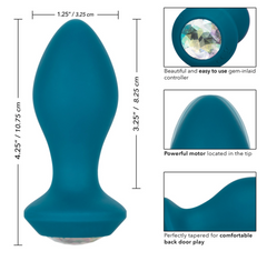 Vibrador Power Gem Vibrating Crystal Probe - Blue - Cake Sex Shop 2