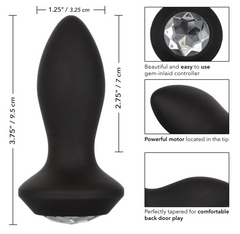Vibrador Power Gem Petite Vibrating Crystal Probe - Black