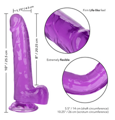 Dildo Size Queen 8"/20.25 Cm-Purple Calexotics Dildos Juguete Sexuales Sex Shop Tienda para Adultos