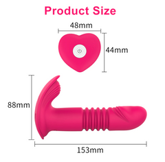 Vibrador Thrusting Wearable Heart Control Kinky Toys Vibradores Juguete Sexuales Sex Shop Tienda para Adultos