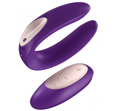 Vibrador Satisfyer Double Plus Remote Partner Vibrator-Purple Satisfyer Vibradores Juguete Sexuales Sex Shop Tienda para Adultos