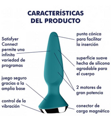 Plug Satisfyer Plug-ilicious 1 - Petrol Satisfyer Juguetes Anales Juguete Sexuales Sex Shop Tienda para Adultos